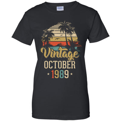 Retro Classic Vintage October 1989 33th Birthday Gift T-Shirt & Hoodie | Teecentury.com