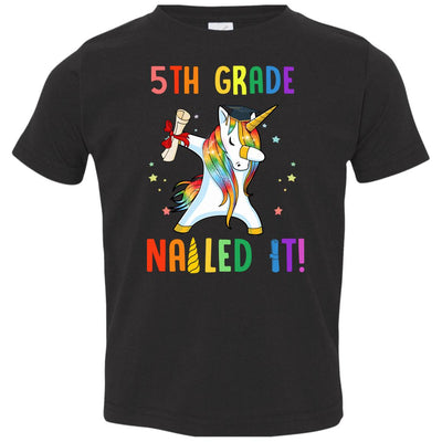 Dabbing 5th Grade Unicorn Nailed It Graduation Class Of 2022 Youth Youth Shirt | Teecentury.com