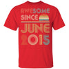 Awesome Since June 2015 Vintage 7th Birthday Gifts Youth Youth Shirt | Teecentury.com