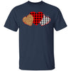 Three Hearts Leopard Buffalo Plaid Valentine's Day T-Shirt & Hoodie | Teecentury.com