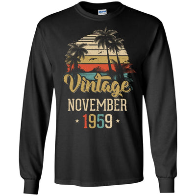 Retro Classic Vintage November 1959 63th Birthday Gift T-Shirt & Hoodie | Teecentury.com