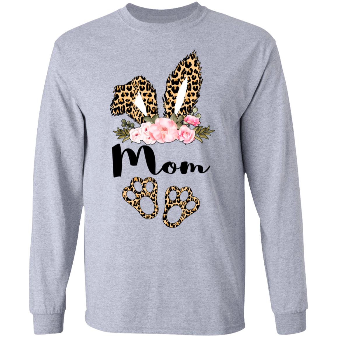 Flower Leopard Bunny Mom Easter Day Women Gifts T-Shirt & Hoodie | Teecentury.com