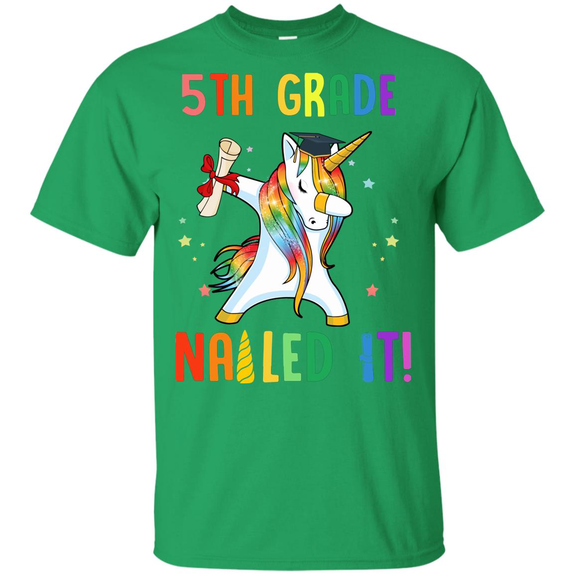 Dabbing 5th Grade Unicorn Nailed It Graduation Class Of 2022 Youth Youth Shirt | Teecentury.com