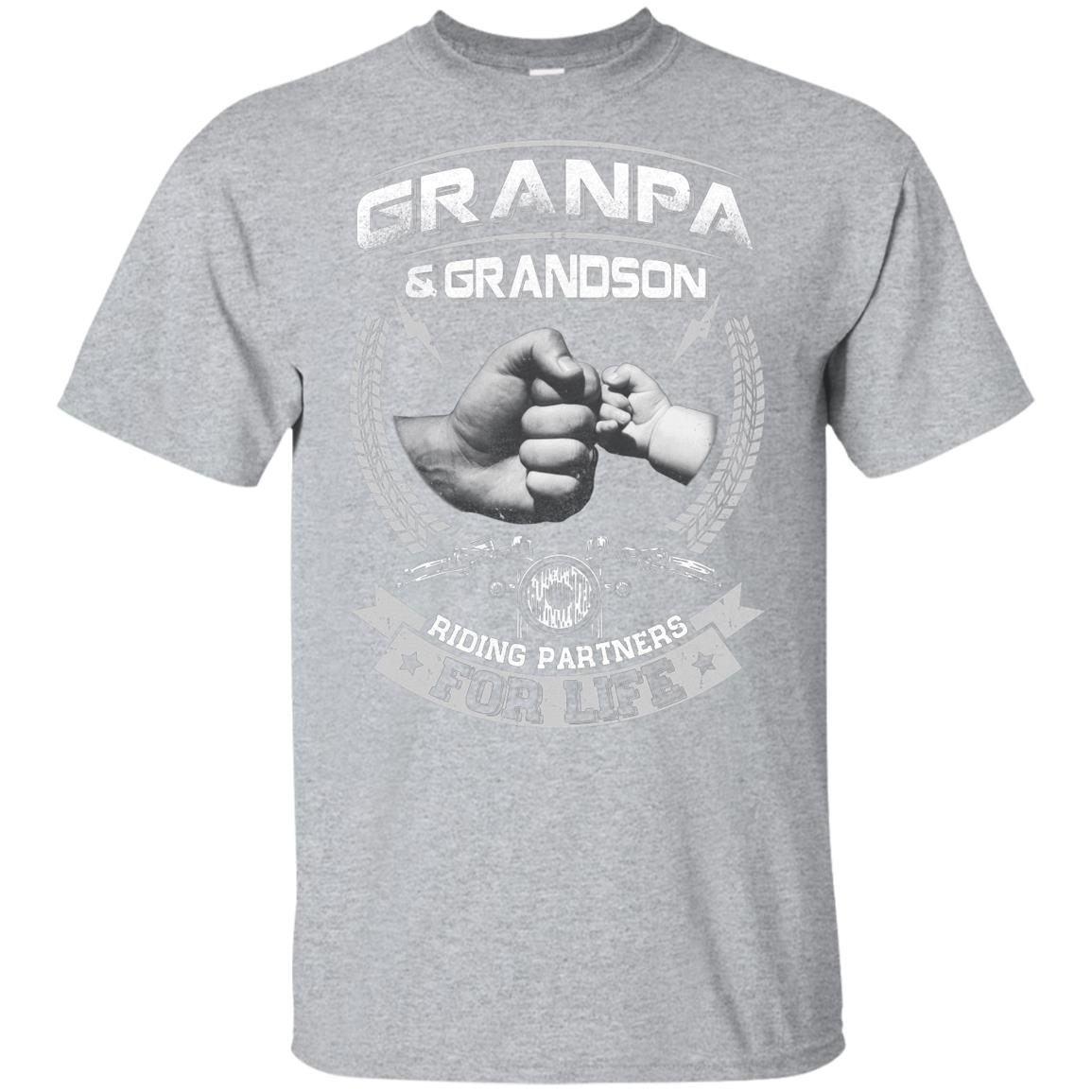 Motocross Grandpa And Grandson Riding Partners For Life Youth Youth Shirt | Teecentury.com