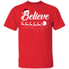 Believe Christmas Gifts Santa Hat Buffalo Plaid T-Shirt & Sweatshirt | Teecentury.com