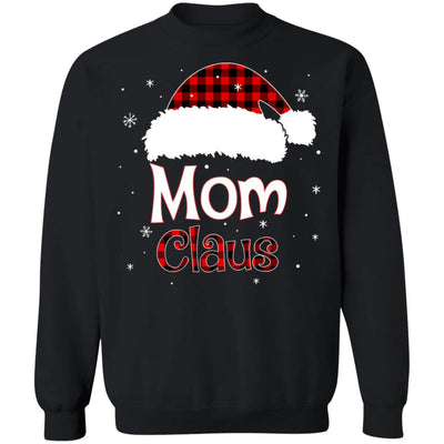 Santa Mom Claus Red Plaid Family Pajamas Christmas Gift T-Shirt & Sweatshirt | Teecentury.com