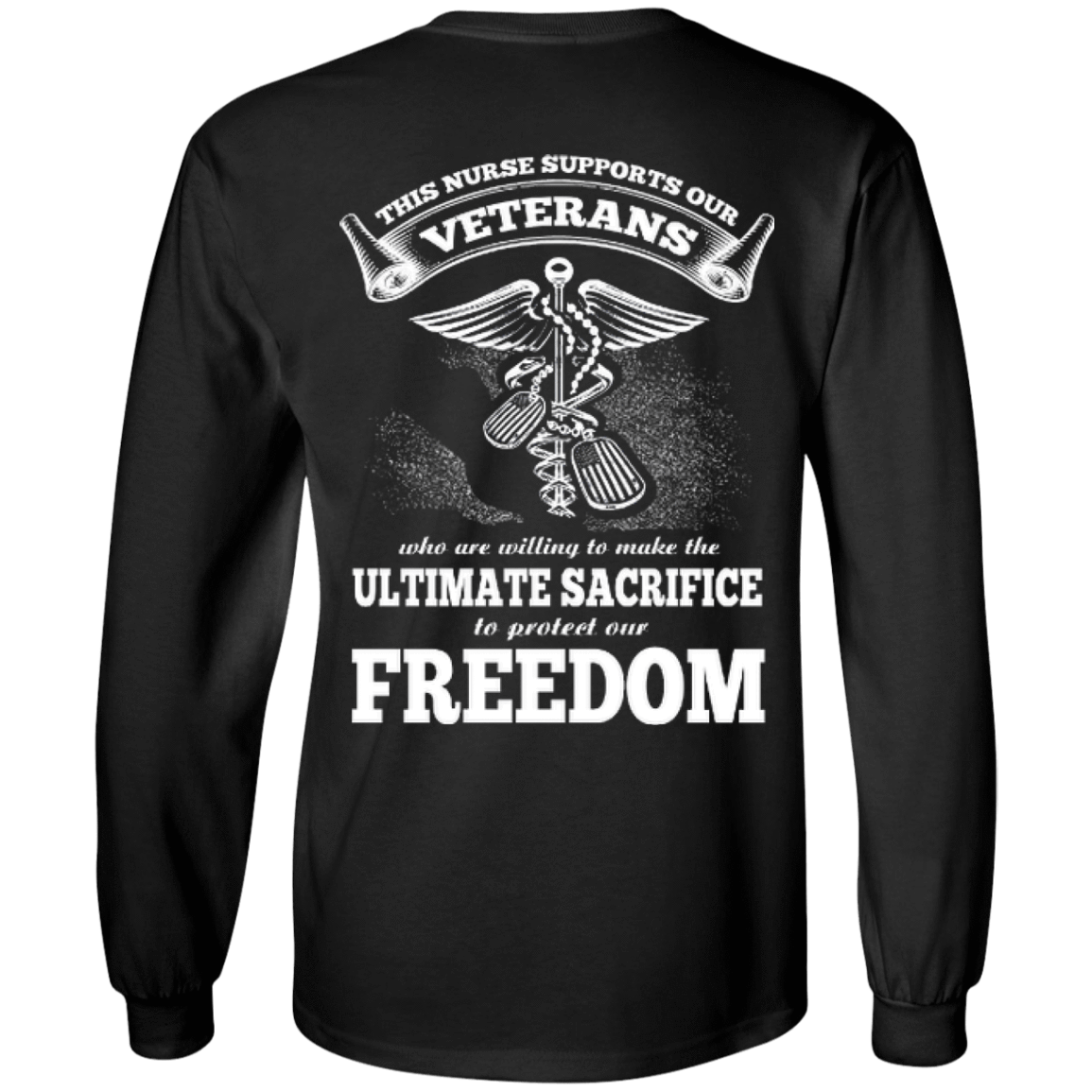 THIS NURSE SUPPORTS OUR VETERANS T-Shirt & Hoodie | Teecentury.com