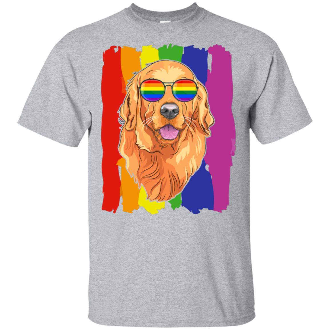 Funny Retrievers Golden LGBT LGBT Pride Gifts T-Shirt & Hoodie | Teecentury.com