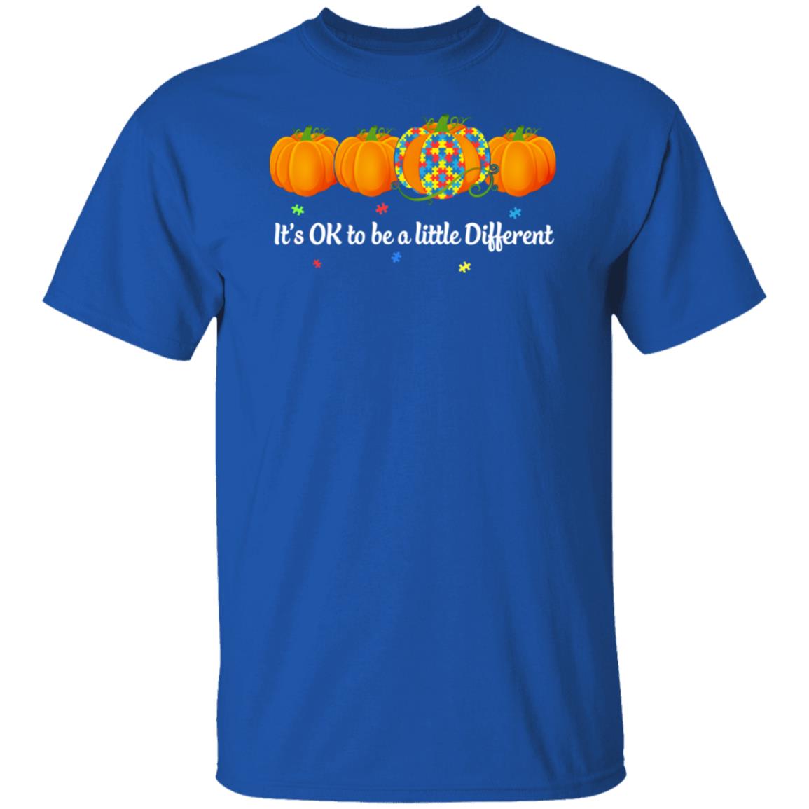 Halloween Autism Pumpkin It's OK To Be A Little Different T-Shirt & Hoodie | Teecentury.com