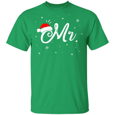 Funny Christmas Couple Matching Mr And Mrs Santa Hat Gift T-Shirt & Sweatshirt | Teecentury.com