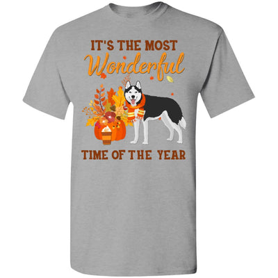 Siberian Husky Autumn It's The Most Wonderful Time Of The Year T-Shirt & Hoodie | Teecentury.com