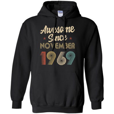 Awesome Since November 1969 Vintage 53th Birthday Gifts T-Shirt & Hoodie | Teecentury.com