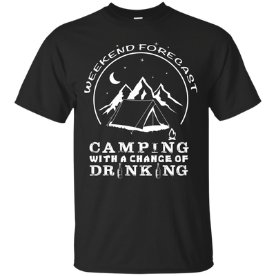 Weekend Forecast Camping T-Shirt & Hoodie | Teecentury.com
