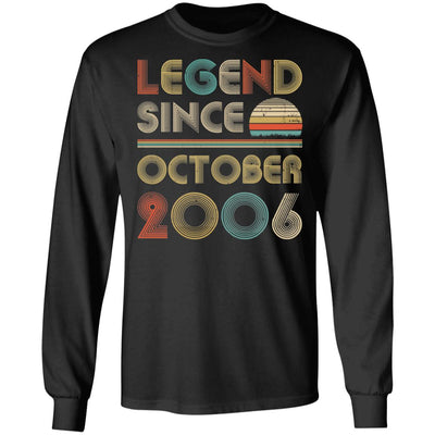Legend Since October 2006 Vintage 16th Birthday Gifts T-Shirt & Hoodie | Teecentury.com