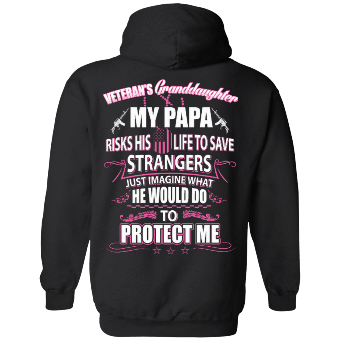 Veteran's Granddaughter My Papa Risks His Life To Save Strangers T-Shirt & Hoodie | Teecentury.com
