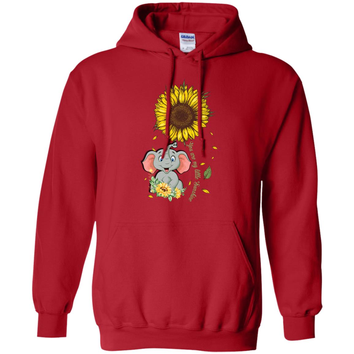 You Are My Little Sunshine Sunflower Elephant T-Shirt & Hoodie | Teecentury.com