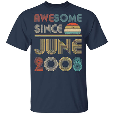 Awesome Since June 2008 Vintage 14th Birthday Gifts Youth Youth Shirt | Teecentury.com