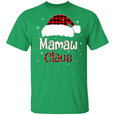Santa Mamaw Claus Red Plaid Family Pajamas Christmas Gift T-Shirt & Sweatshirt | Teecentury.com