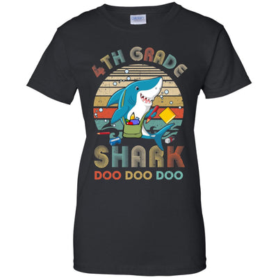 4th Grade Shark Doo Doo Doo Funny Back To School T-Shirt & Hoodie | Teecentury.com