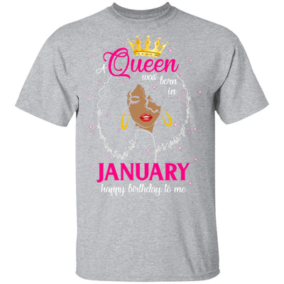 Cool A Queen Was Born In January Happy Birthday To Me Gifts T-Shirt & Tank Top | Teecentury.com