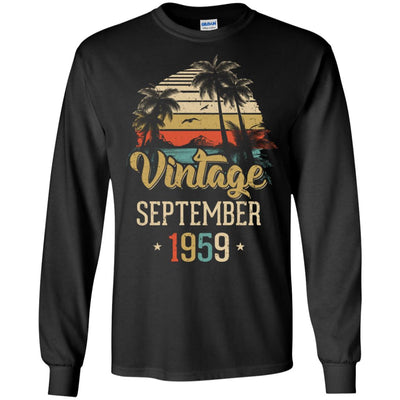 Retro Classic Vintage September 1959 63th Birthday Gift T-Shirt & Hoodie | Teecentury.com