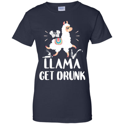 Funny Llama Get Drunk Mom Mommy Drinking Party T-Shirt & Tank Top | Teecentury.com
