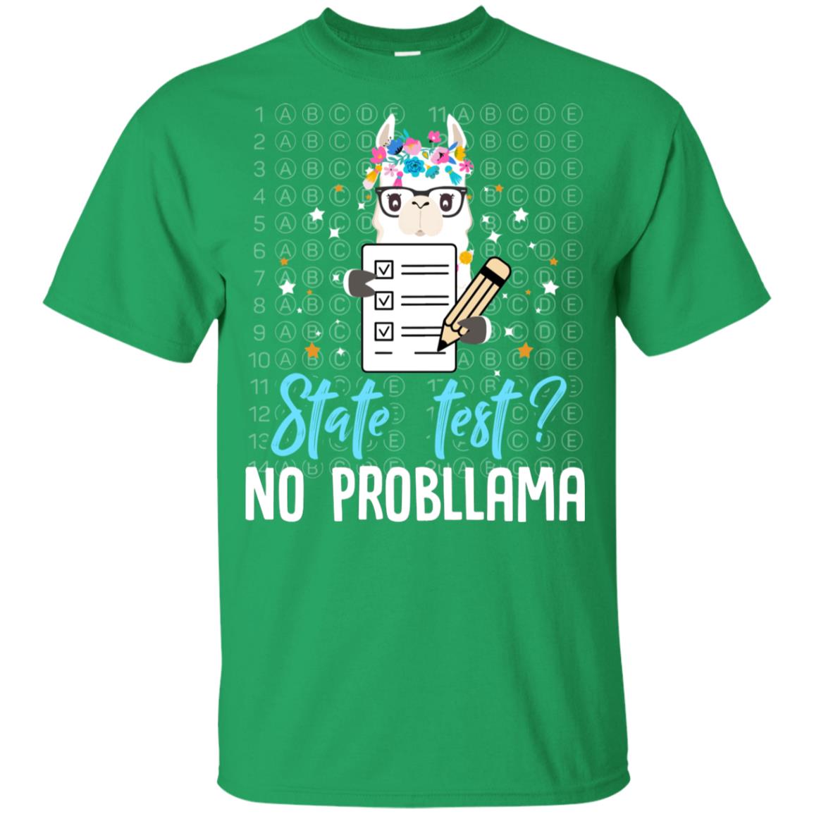 Llama Funny Motivational State Test Day For Students Youth Youth Shirt | Teecentury.com
