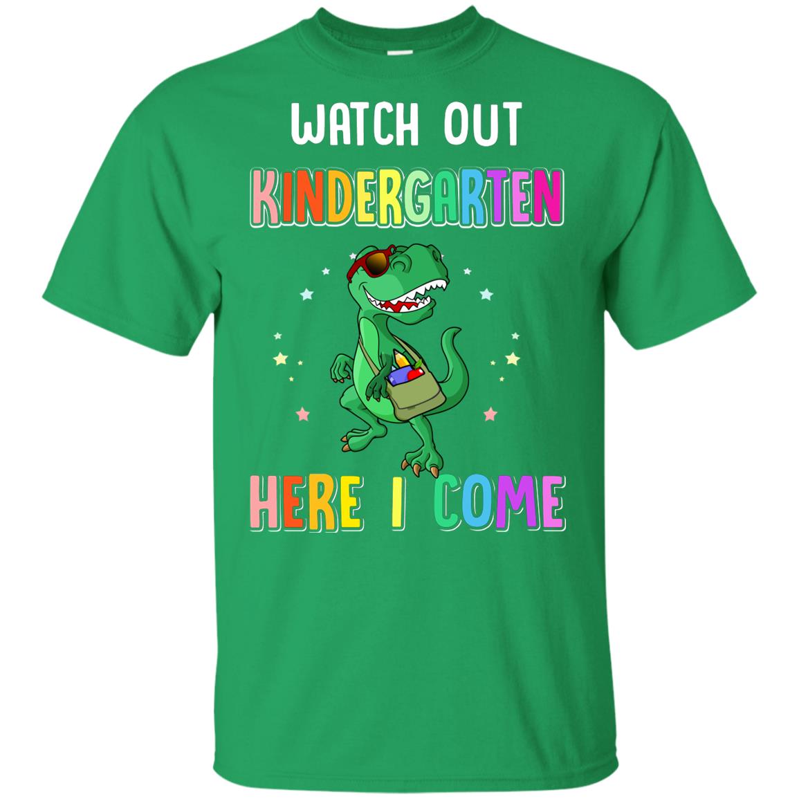 Kindergarten Here I Come Dinosaur Back To School Youth Youth Shirt | Teecentury.com