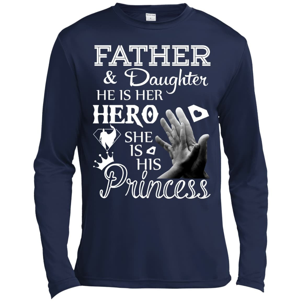 Father And Daughter He Is Her Hero T-Shirt & Hoodie | Teecentury.com