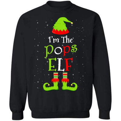 I'm The Pops Elf Family Matching Funny Christmas Group Gift T-Shirt & Sweatshirt | Teecentury.com