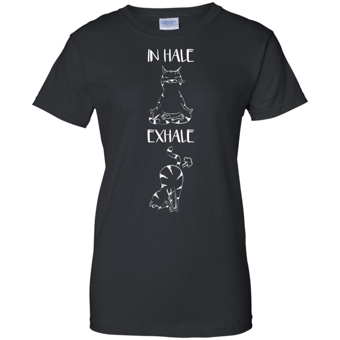 Yoga Cat Inhale Exhale T-Shirt & Hoodie | Teecentury.com