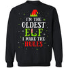 I'm The Oldest Elf Family Matching Funny Christmas Gift T-Shirt & Sweatshirt | Teecentury.com