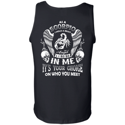 As A Scorpio I Hold A Beast An Angel A Madman In Me T-Shirt & Hoodie | Teecentury.com
