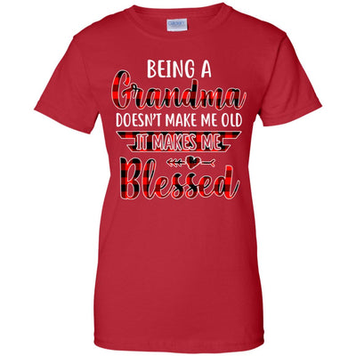 Red Plaid Funny Being A Grandma Doesn't Make Me Old T-Shirt & Hoodie | Teecentury.com