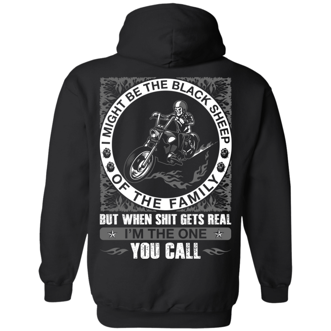 I Might Be The Black Sheep Of The Family Motorcycle T-Shirt & Hoodie | Teecentury.com