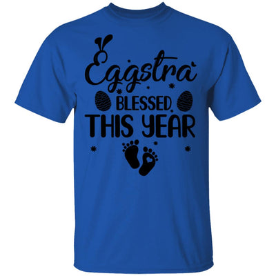 Womens Eggstra Blessed This Year Costume Funny Easter Pregnancy T-Shirt & Tank Top | Teecentury.com