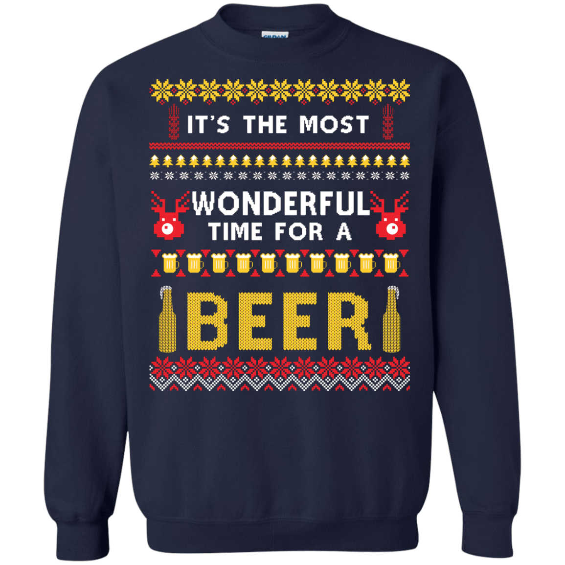 It's The Most Wonderful Time For A Beer Ugly Sweater T-Shirt & Hoodie | Teecentury.com