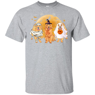 Golden Retriever Mummy Witch Dog Moon Ghosts Halloween T-Shirt & Hoodie | Teecentury.com