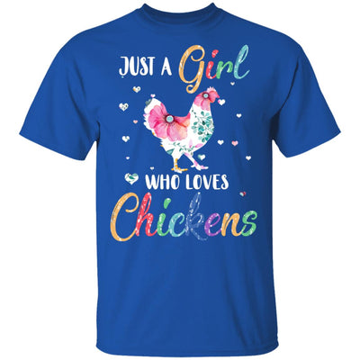Just A Girl Who Loves Chickens Cute Chicken Lover T-Shirt & Hoodie | Teecentury.com