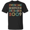 Awesome Since December 2009 Vintage 13th Birthday Gifts Youth Youth Shirt | Teecentury.com