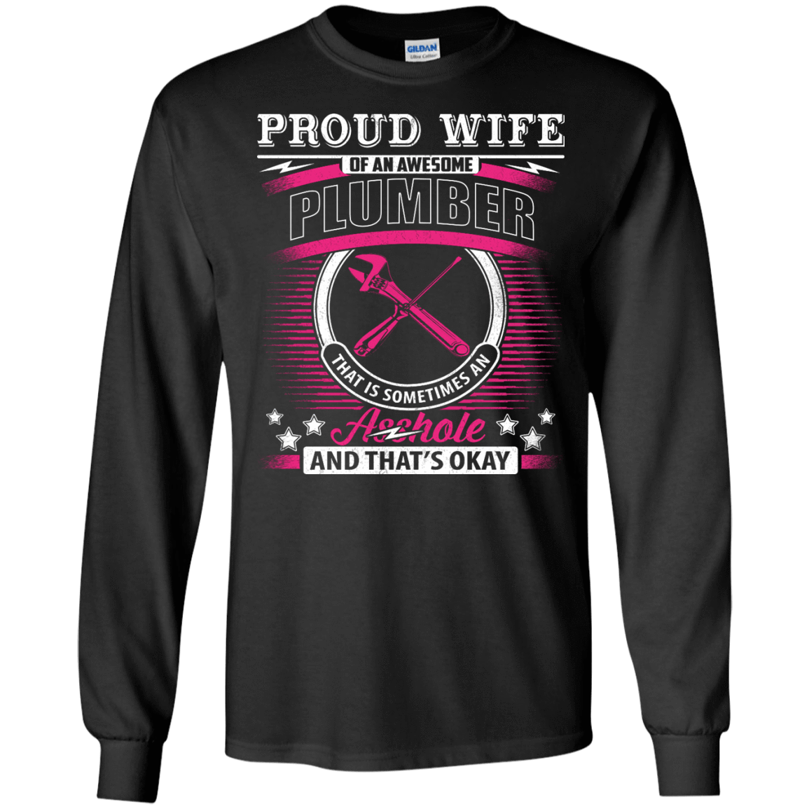 Proud Wife Of An Awesome Plumber T-Shirt & Hoodie | Teecentury.com