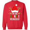 I'm The Auntie Reindeer Matching Family Christmas T-Shirt & Sweatshirt | Teecentury.com