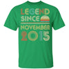 Legend Since November 2015 Vintage 7th Birthday Gifts Youth Youth Shirt | Teecentury.com
