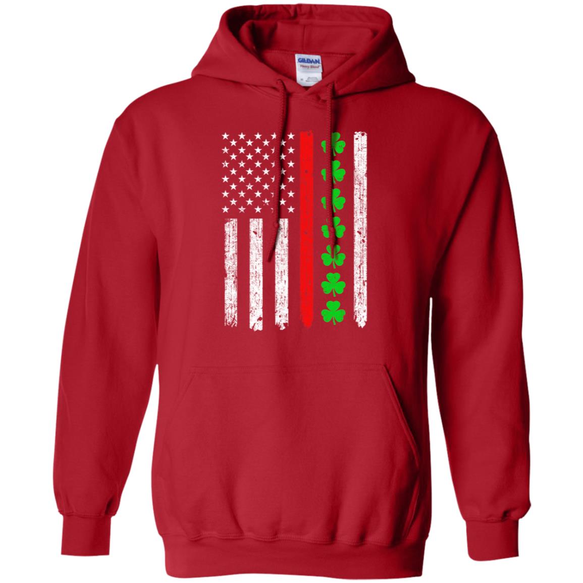 Thin Red Line Shamrock Irish St Patricks Day Fireman T-Shirt & Hoodie | Teecentury.com
