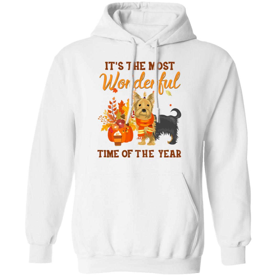 Yorkie Autumn It's The Most Wonderful Time Of The Year T-Shirt & Hoodie | Teecentury.com