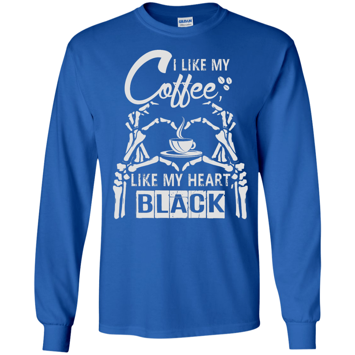 I Like My Coffee Like My Heart Black T-Shirt & Hoodie | Teecentury.com
