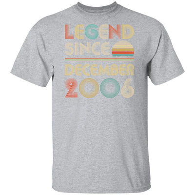Legend Since December 2006 Vintage 16th Birthday Gifts T-Shirt & Hoodie | Teecentury.com