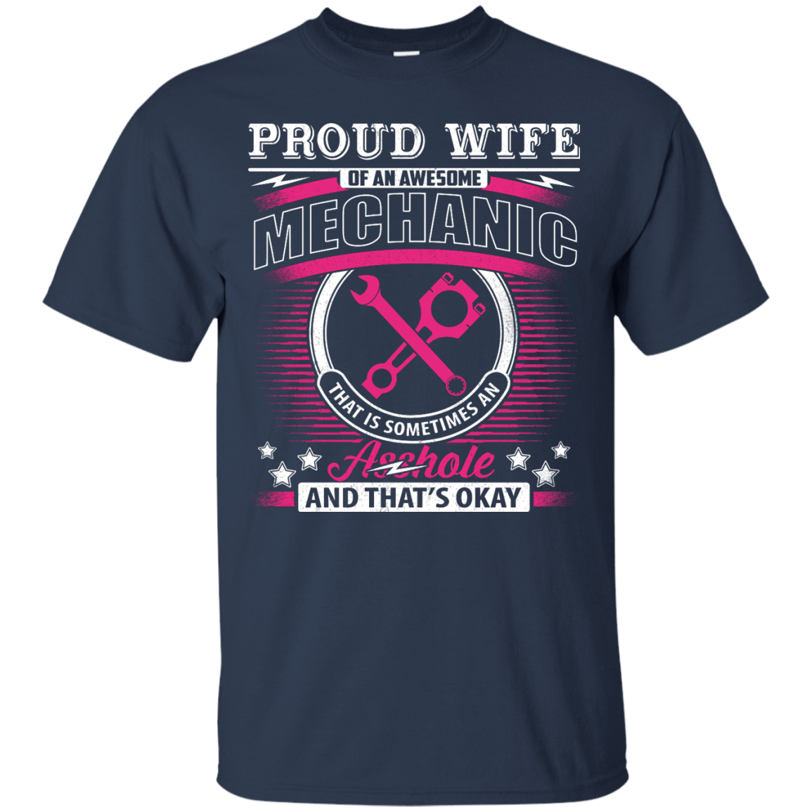 Proud Wife Of An Awesome Mechanic T-Shirt & Hoodie | Teecentury.com