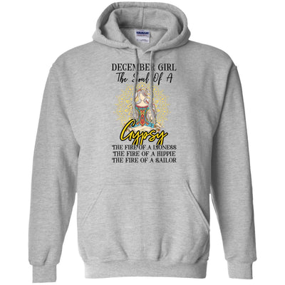 December Girl The Soul Of A Gypsy Funny Birthday Gift T-Shirt & Tank Top | Teecentury.com