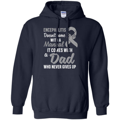 Encephalitis Awareness Dad Warrior Gifts T-Shirt & Hoodie | Teecentury.com